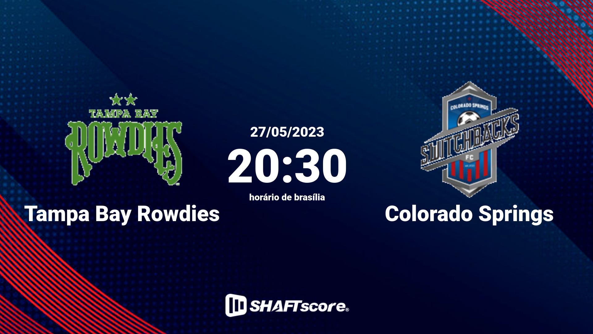 Estatísticas do jogo Tampa Bay Rowdies vs Colorado Springs 27.05 20:30