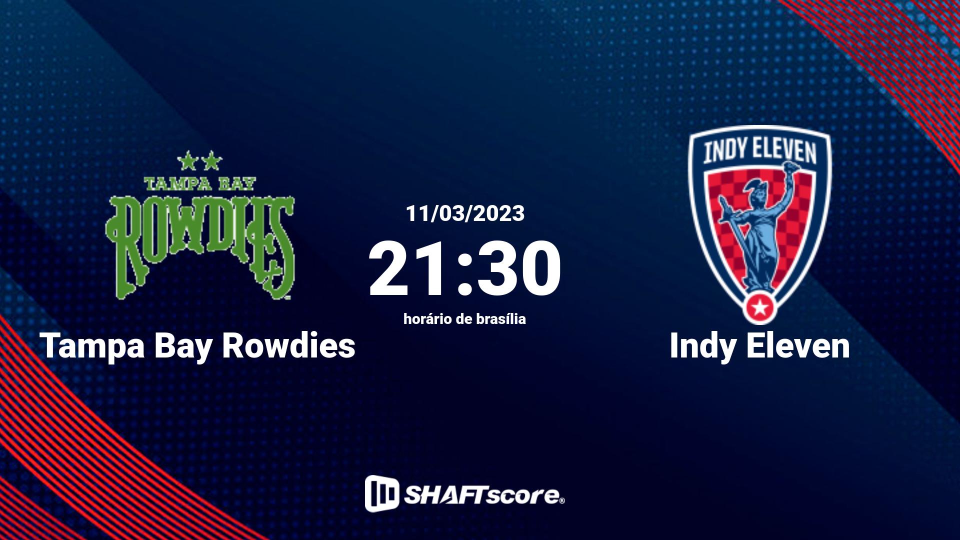 Estatísticas do jogo Tampa Bay Rowdies vs Indy Eleven 11.03 21:30