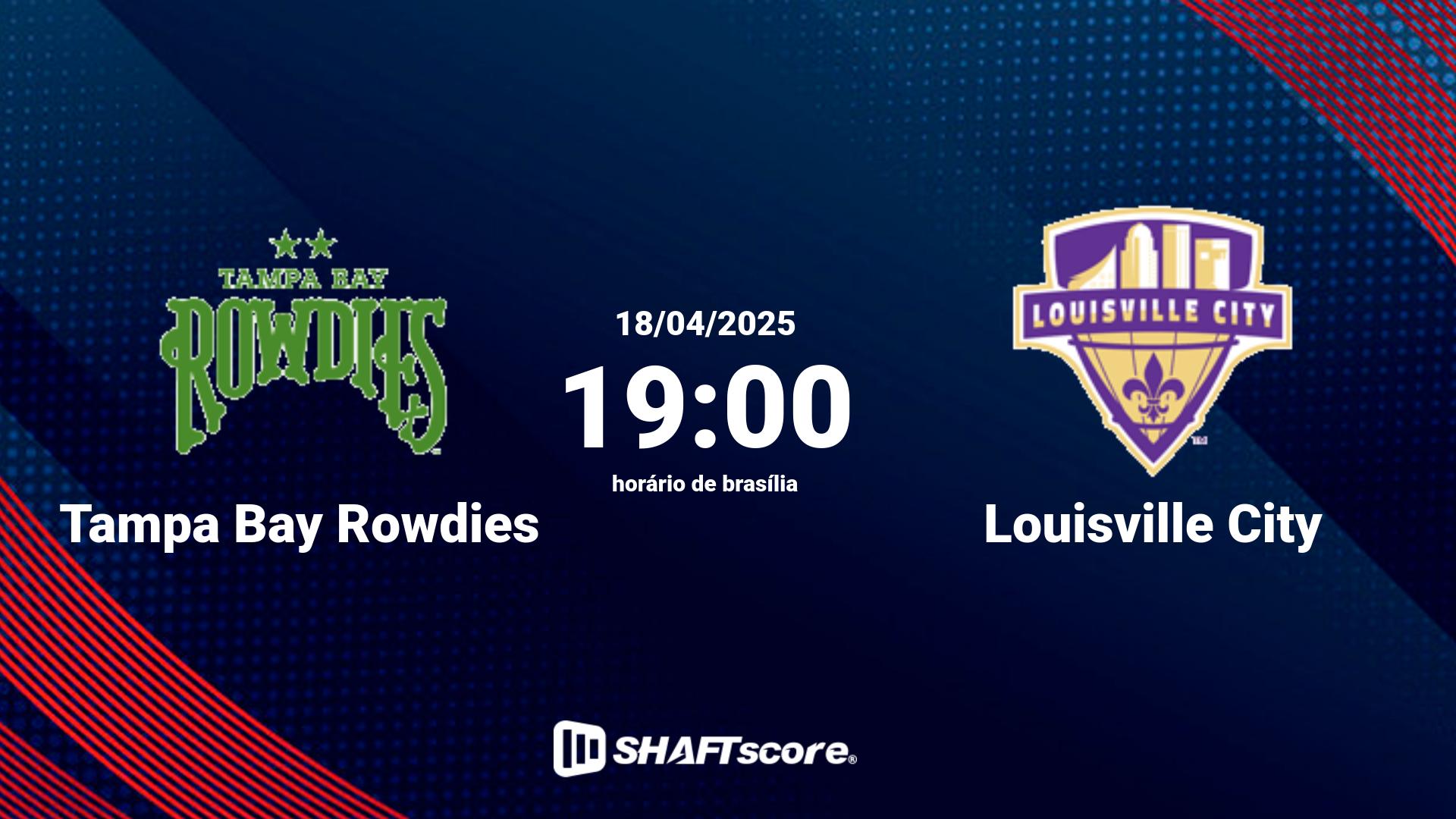 Estatísticas do jogo Tampa Bay Rowdies vs Louisville City 18.04 19:00