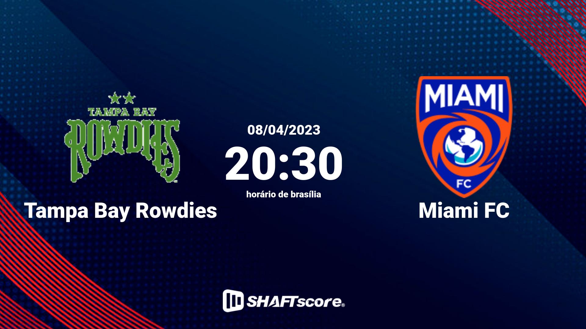 Estatísticas do jogo Tampa Bay Rowdies vs Miami FC 08.04 20:30