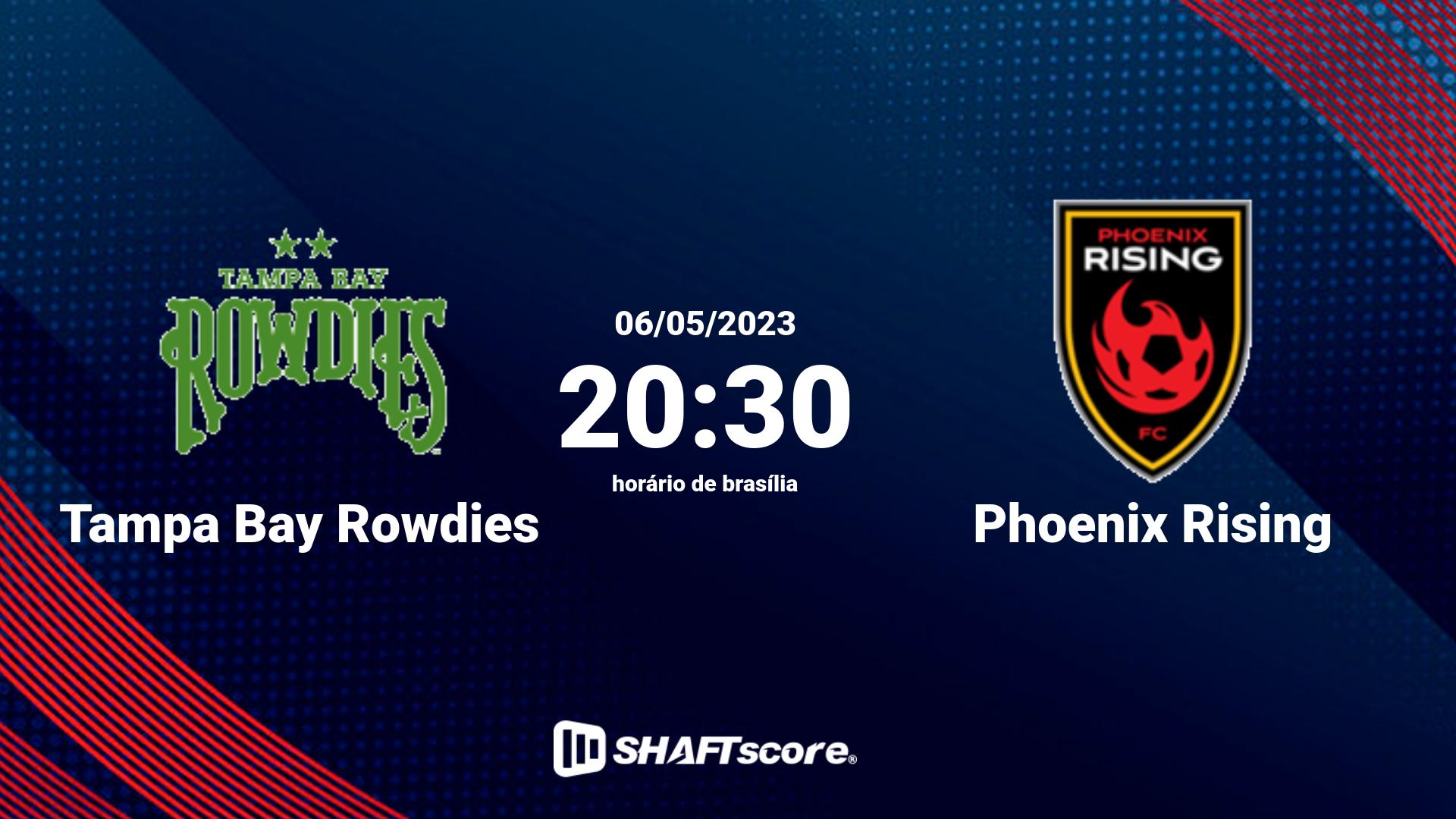 Estatísticas do jogo Tampa Bay Rowdies vs Phoenix Rising 06.05 20:30