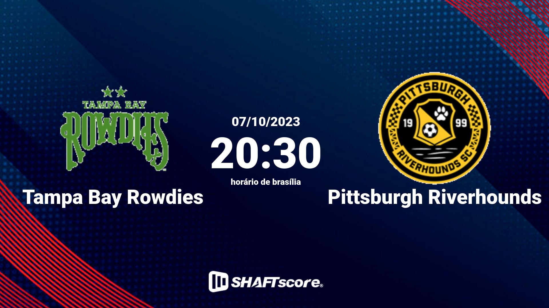 Estatísticas do jogo Tampa Bay Rowdies vs Pittsburgh Riverhounds 07.10 20:30