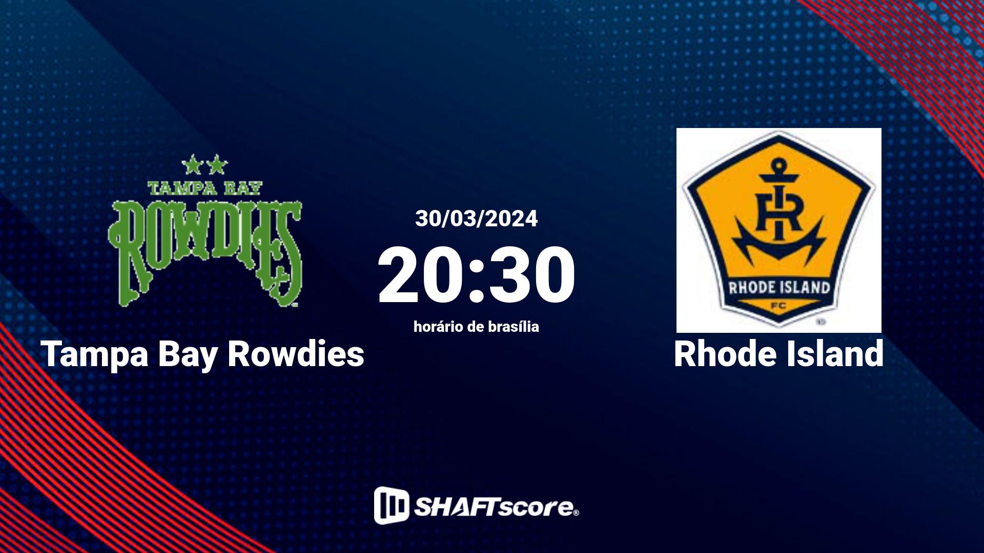 Estatísticas do jogo Tampa Bay Rowdies vs Rhode Island 30.03 20:30