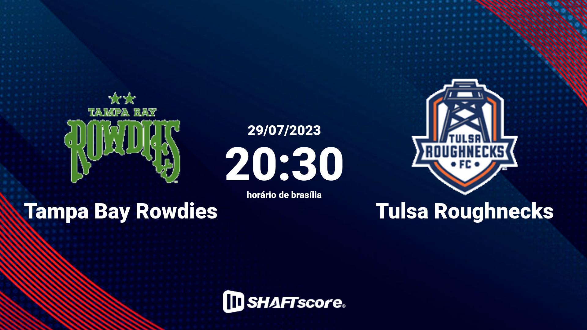 Estatísticas do jogo Tampa Bay Rowdies vs Tulsa Roughnecks 29.07 20:30