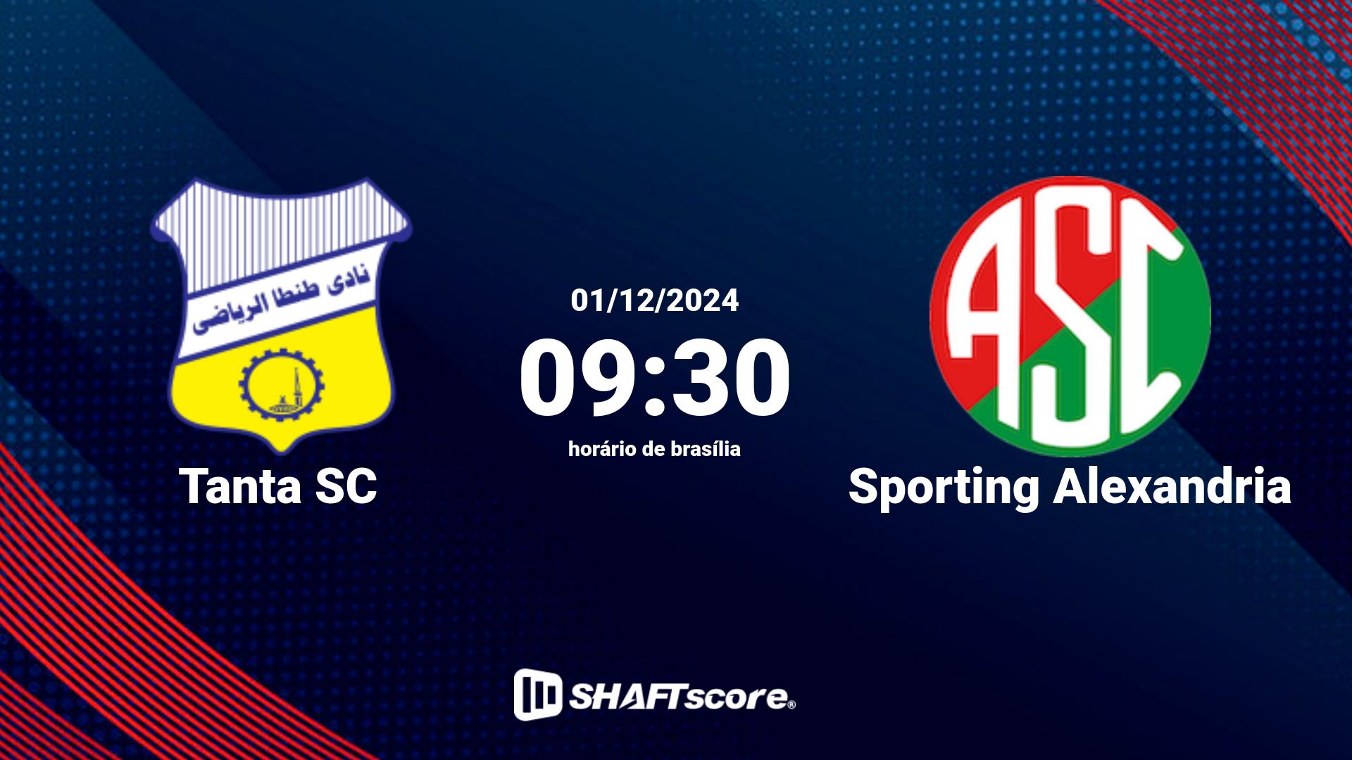 Estatísticas do jogo Tanta SC vs Sporting Alexandria 01.12 09:30