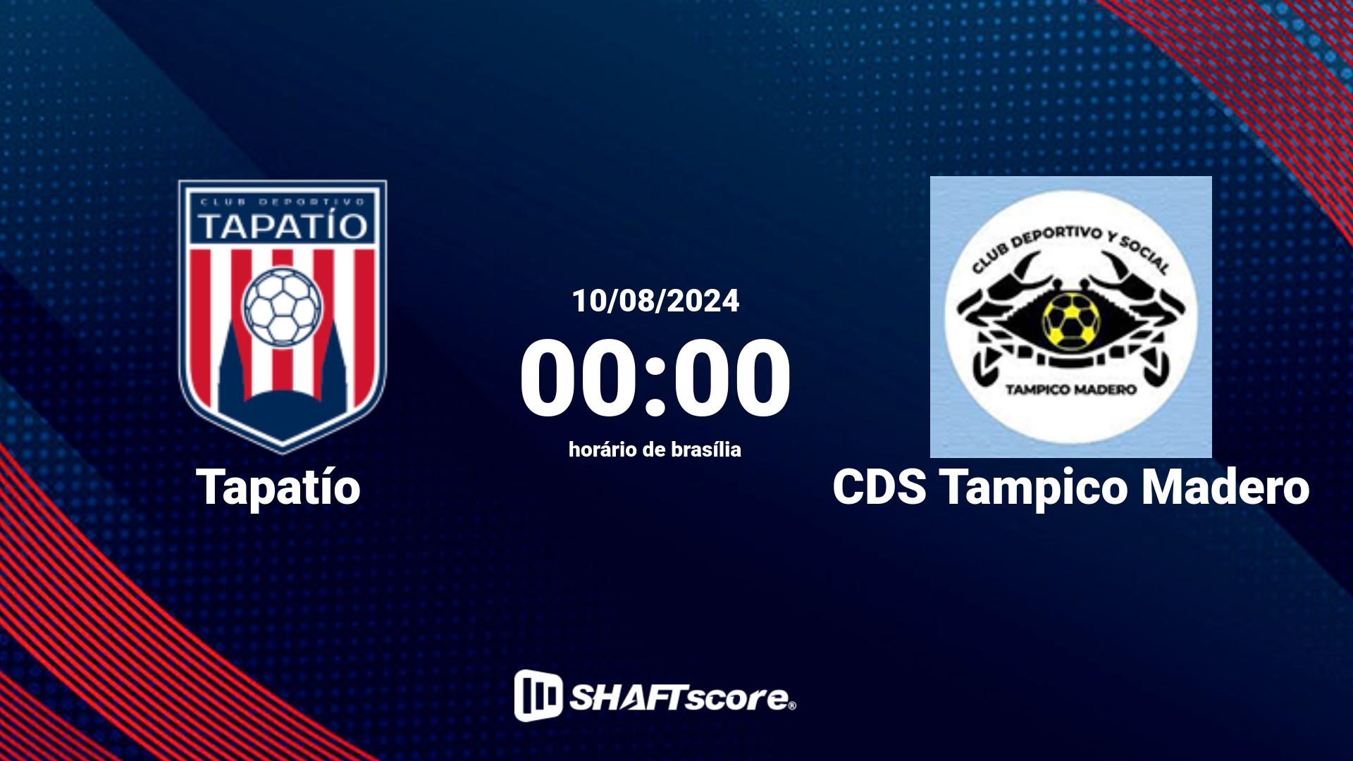 Estatísticas do jogo Tapatío vs CDS Tampico Madero 10.08 00:00