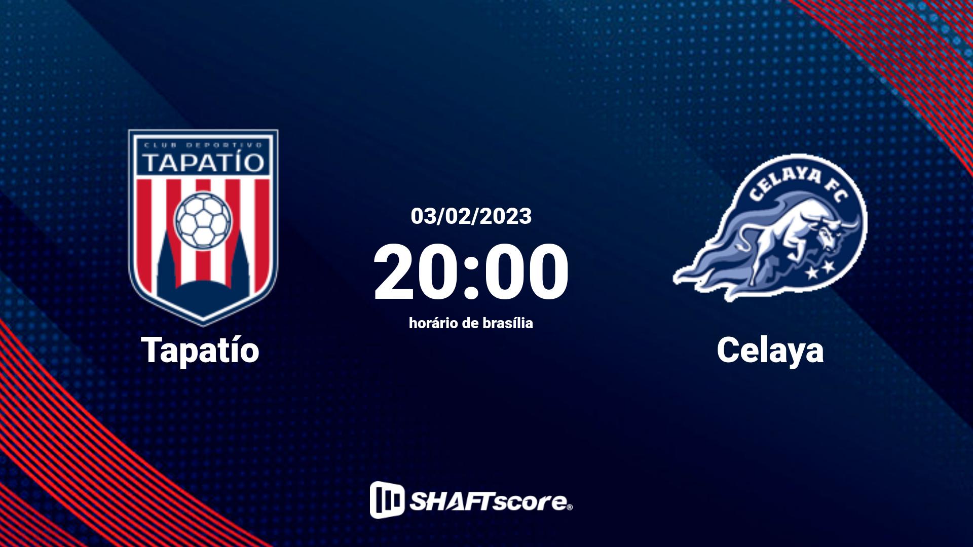 Estatísticas do jogo Tapatío vs Celaya 03.02 20:00