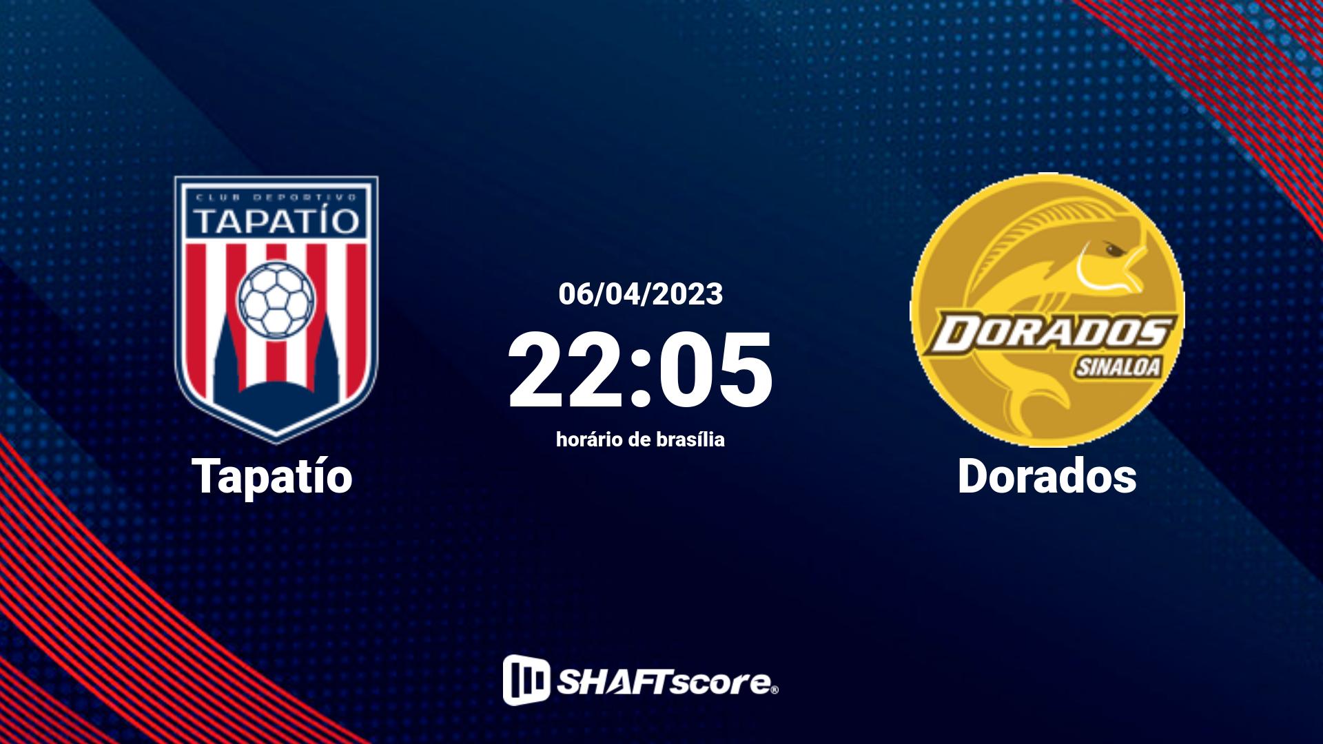 Estatísticas do jogo Tapatío vs Dorados 06.04 22:05