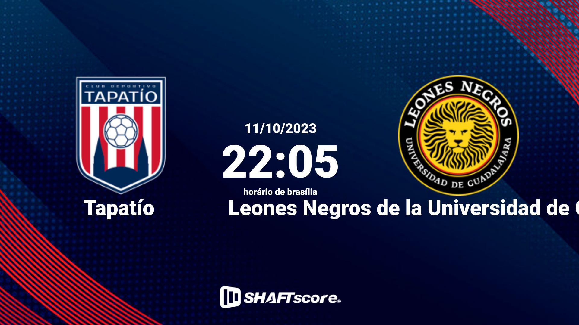 Estatísticas do jogo Tapatío vs Leones Negros de la Universidad de Guadalajara 11.10 22:05