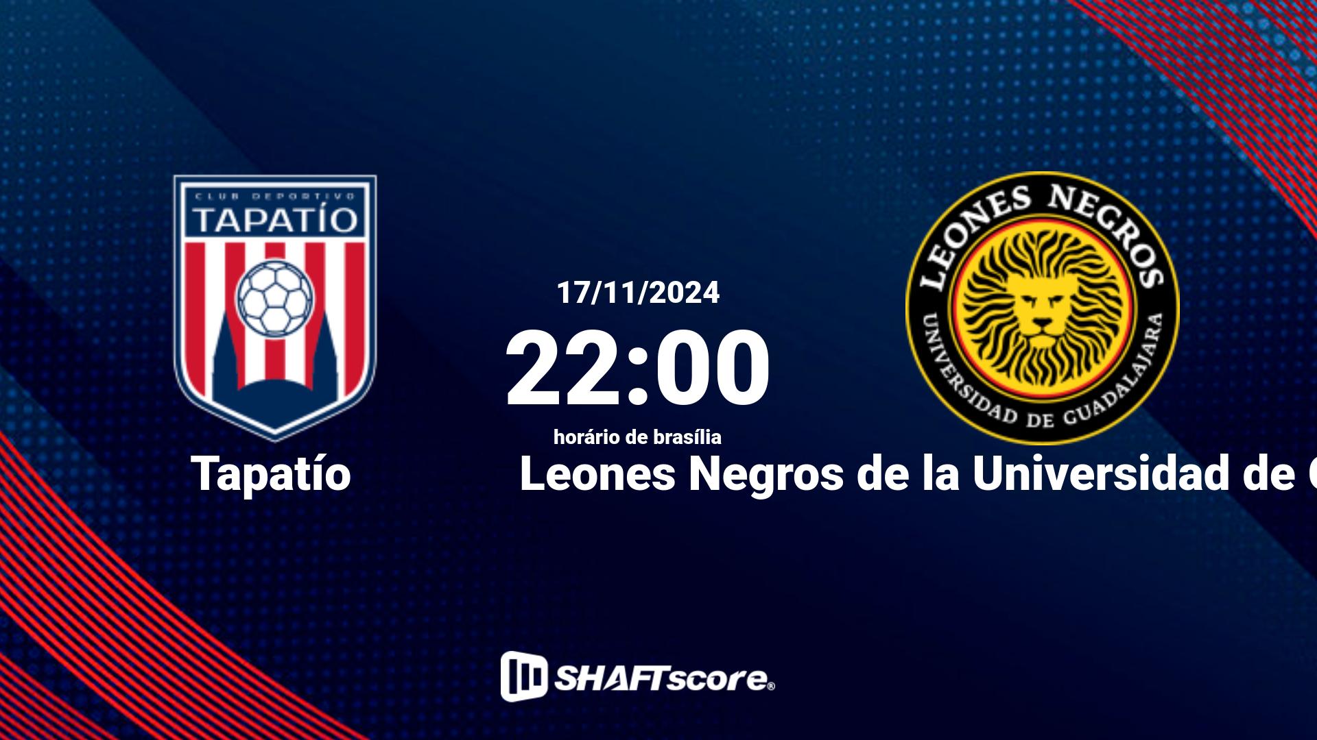 Estatísticas do jogo Tapatío vs Leones Negros de la Universidad de Guadalajara 17.11 22:00