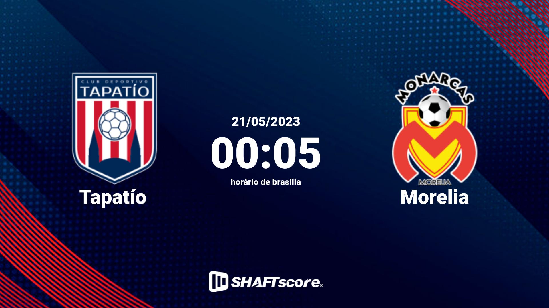 Estatísticas do jogo Tapatío vs Morelia 21.05 00:05