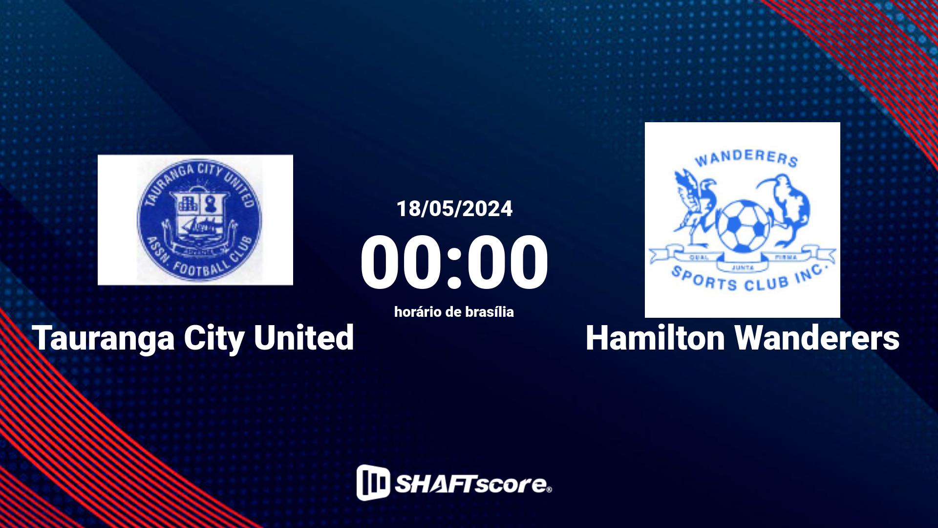 Estatísticas do jogo Tauranga City United vs Hamilton Wanderers 18.05 00:00