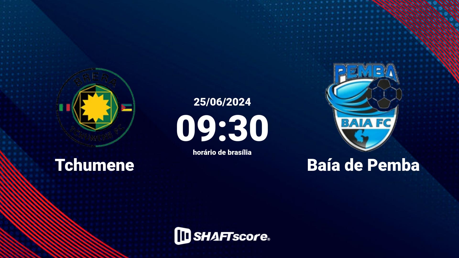 Estatísticas do jogo Tchumene vs Baía de Pemba 25.06 09:30