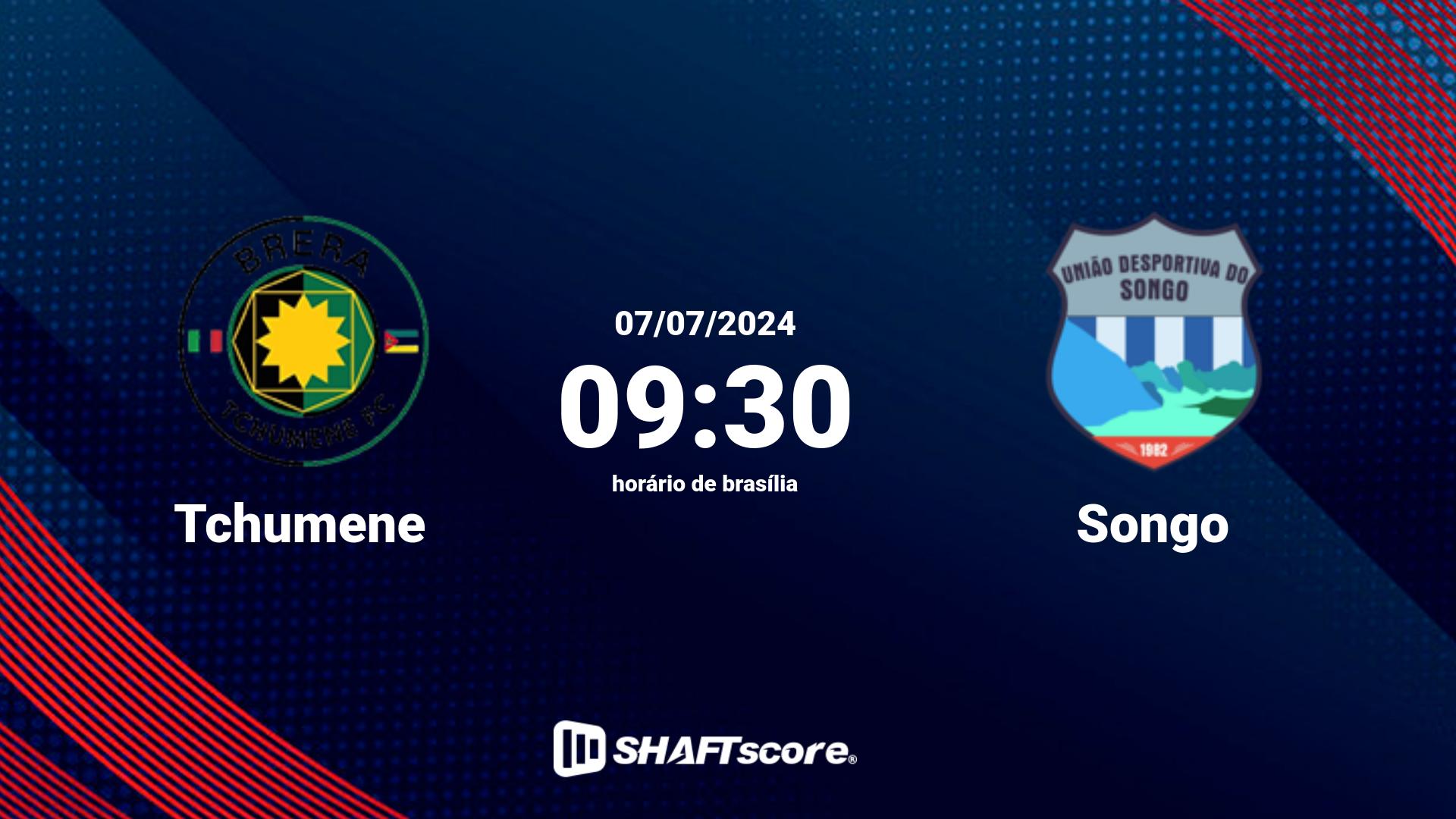 Estatísticas do jogo Tchumene vs Songo 07.07 09:30