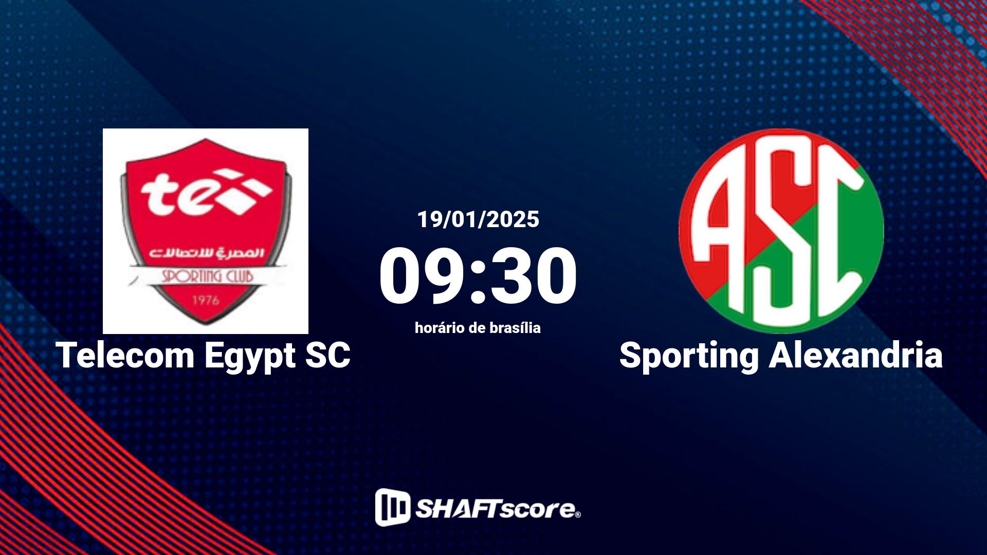 Estatísticas do jogo Telecom Egypt SC vs Sporting Alexandria 19.01 09:30