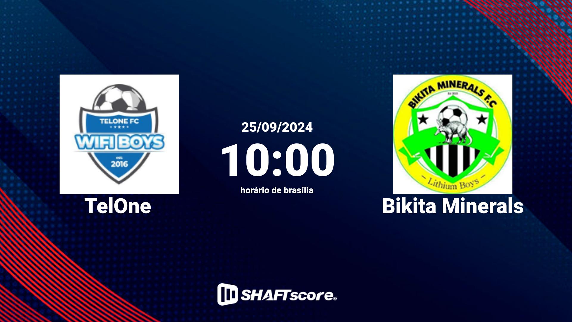 Estatísticas do jogo TelOne vs Bikita Minerals 25.09 10:00