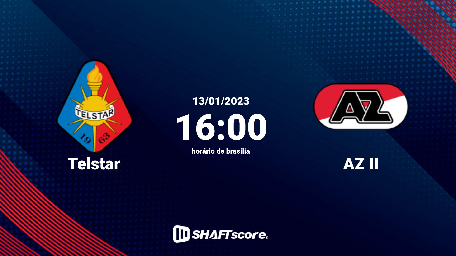 Estatísticas do jogo Telstar vs AZ II 13.01 16:00