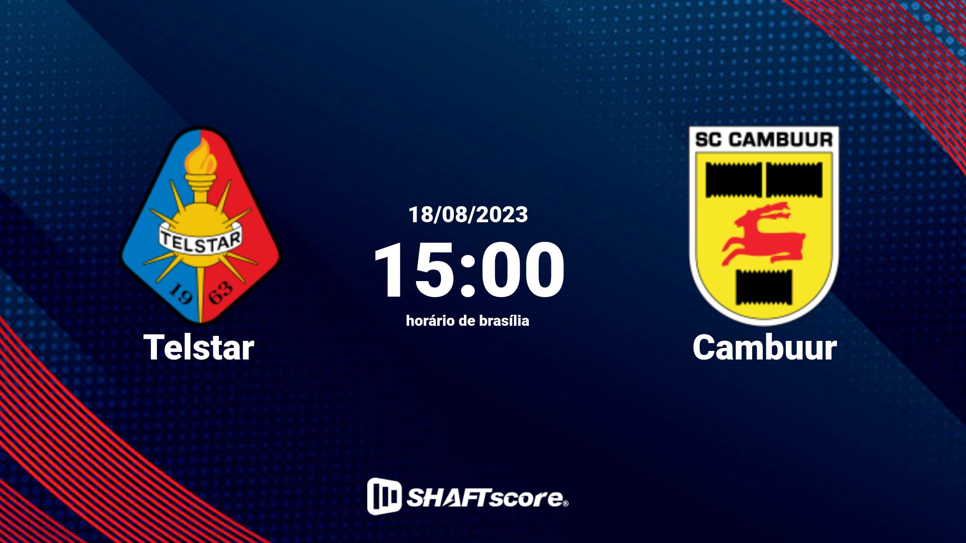 Estatísticas do jogo Telstar vs Cambuur 18.08 15:00