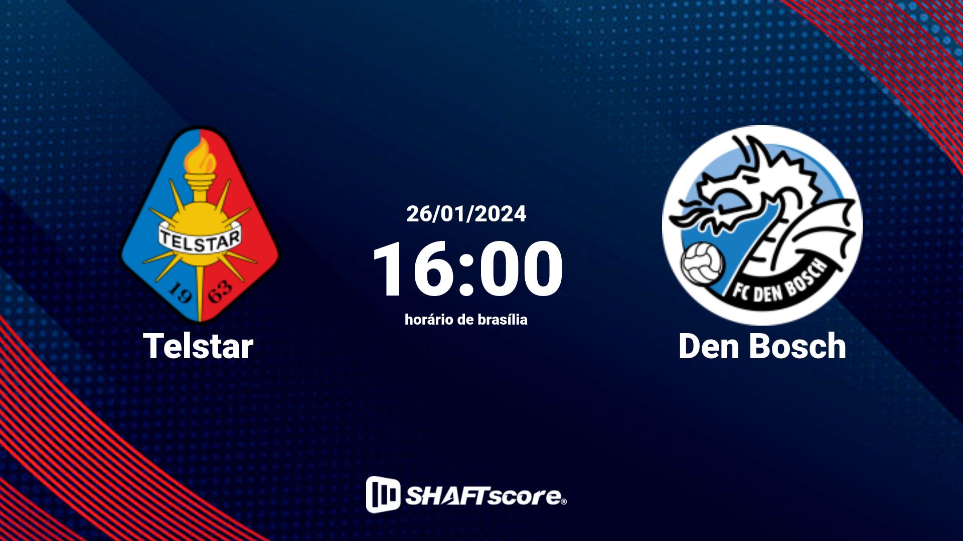 Estatísticas do jogo Telstar vs Den Bosch 26.01 16:00