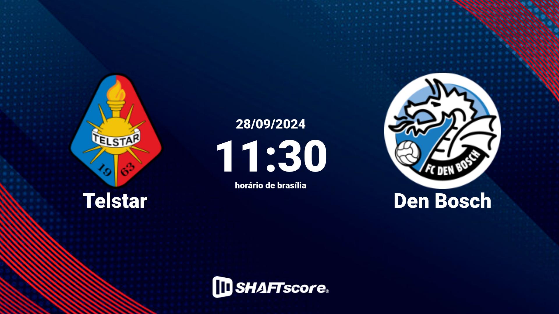 Estatísticas do jogo Telstar vs Den Bosch 28.09 11:30