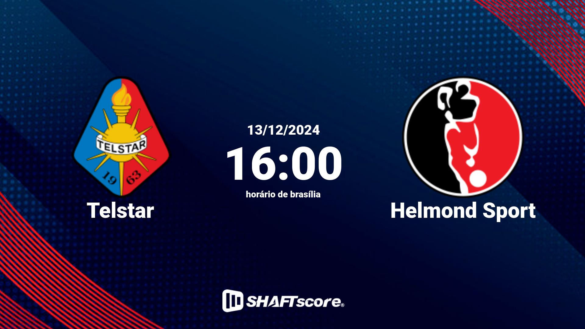 Estatísticas do jogo Telstar vs Helmond Sport 13.12 16:00