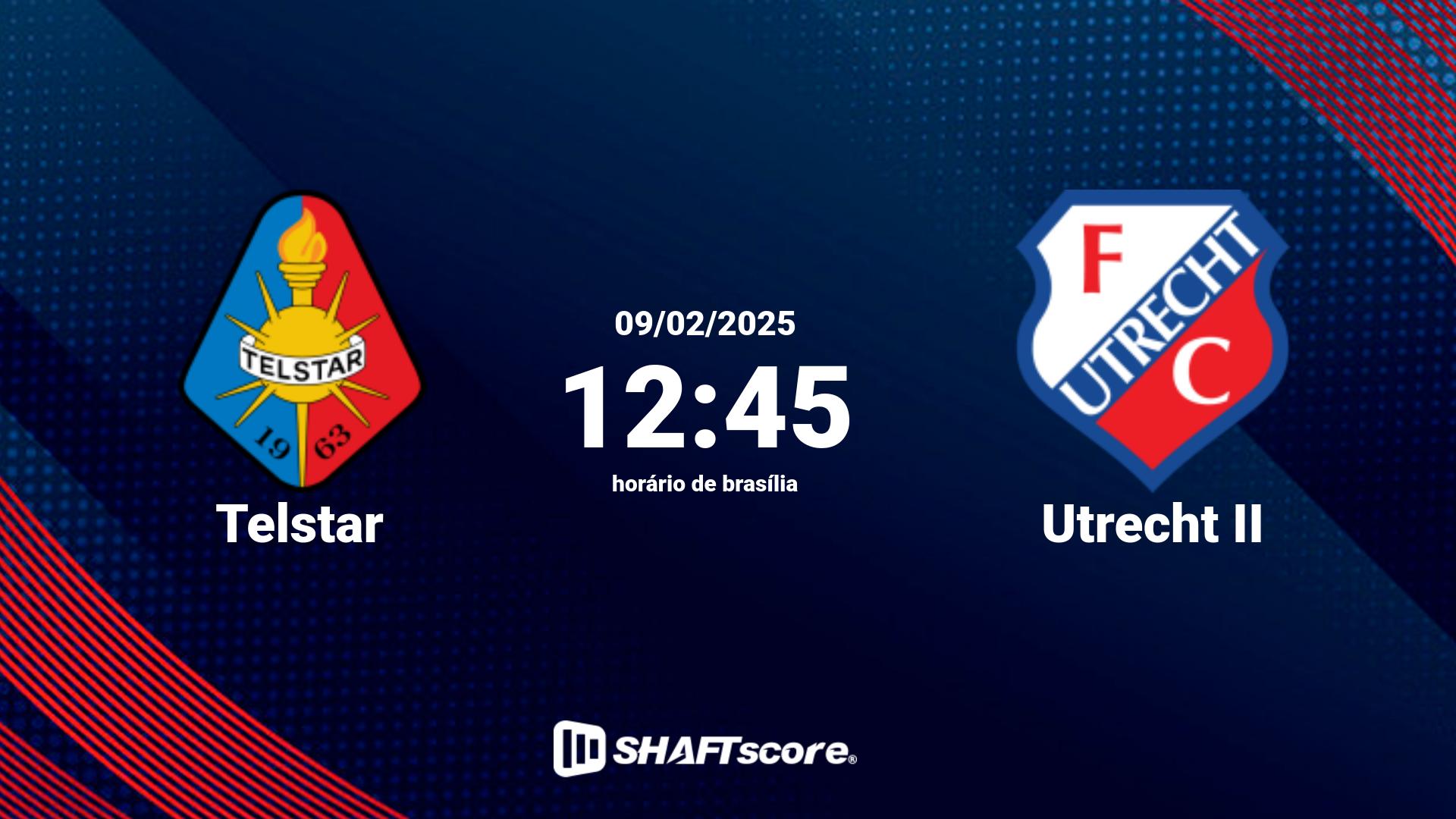 Estatísticas do jogo Telstar vs Utrecht II 09.02 12:45