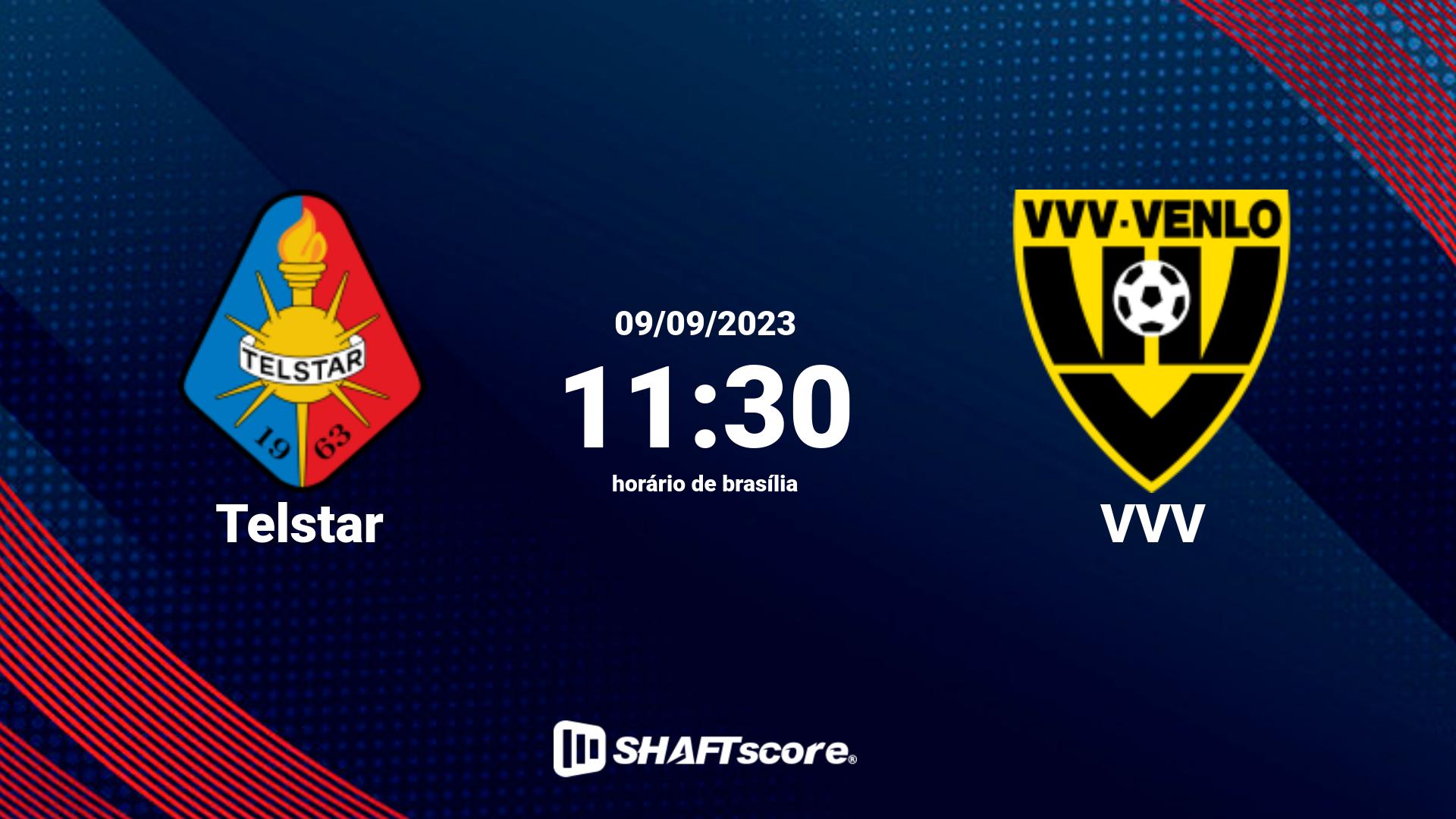 Estatísticas do jogo Telstar vs VVV 09.09 11:30