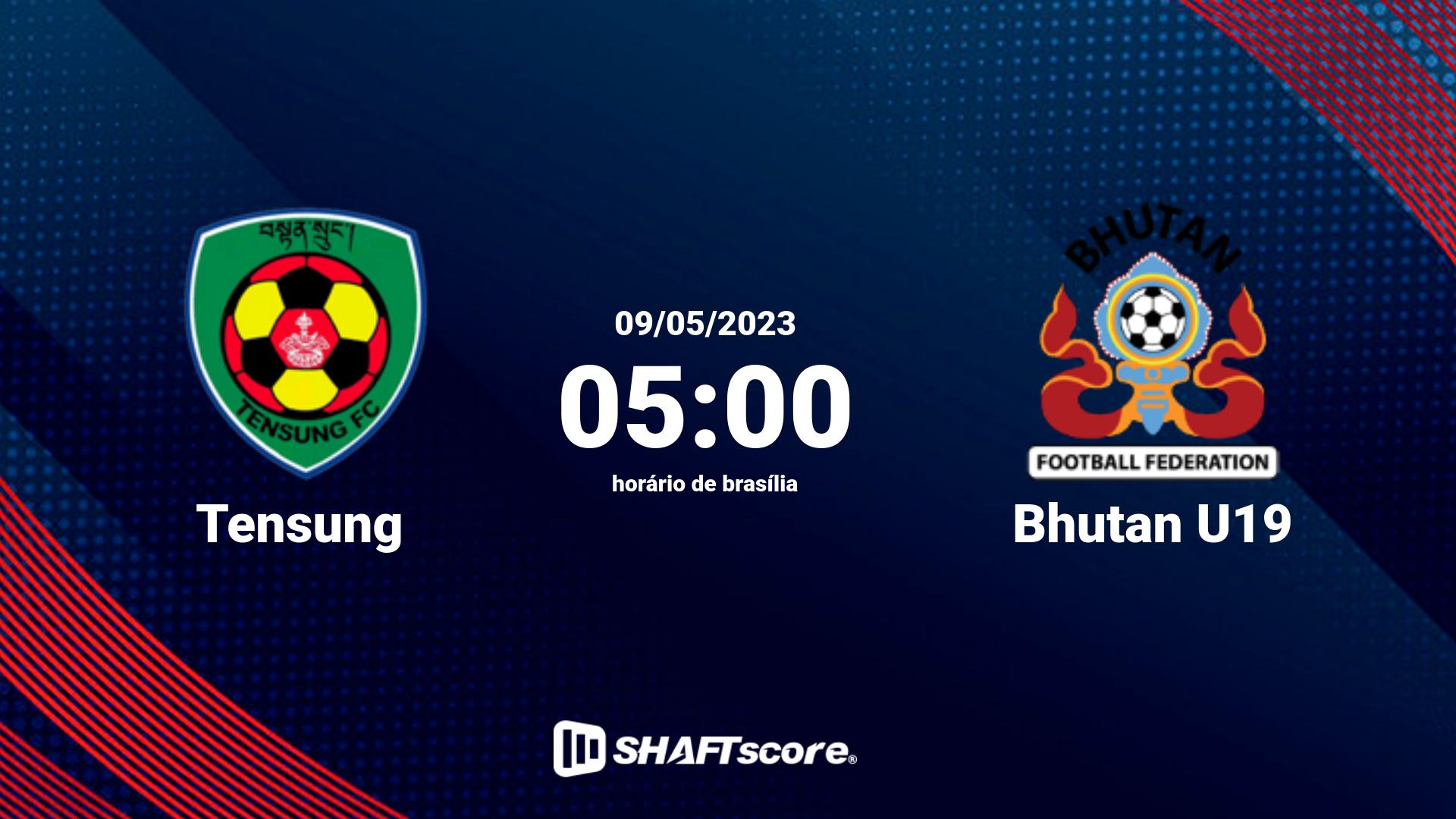 Estatísticas do jogo Tensung vs Bhutan U19 09.05 05:00