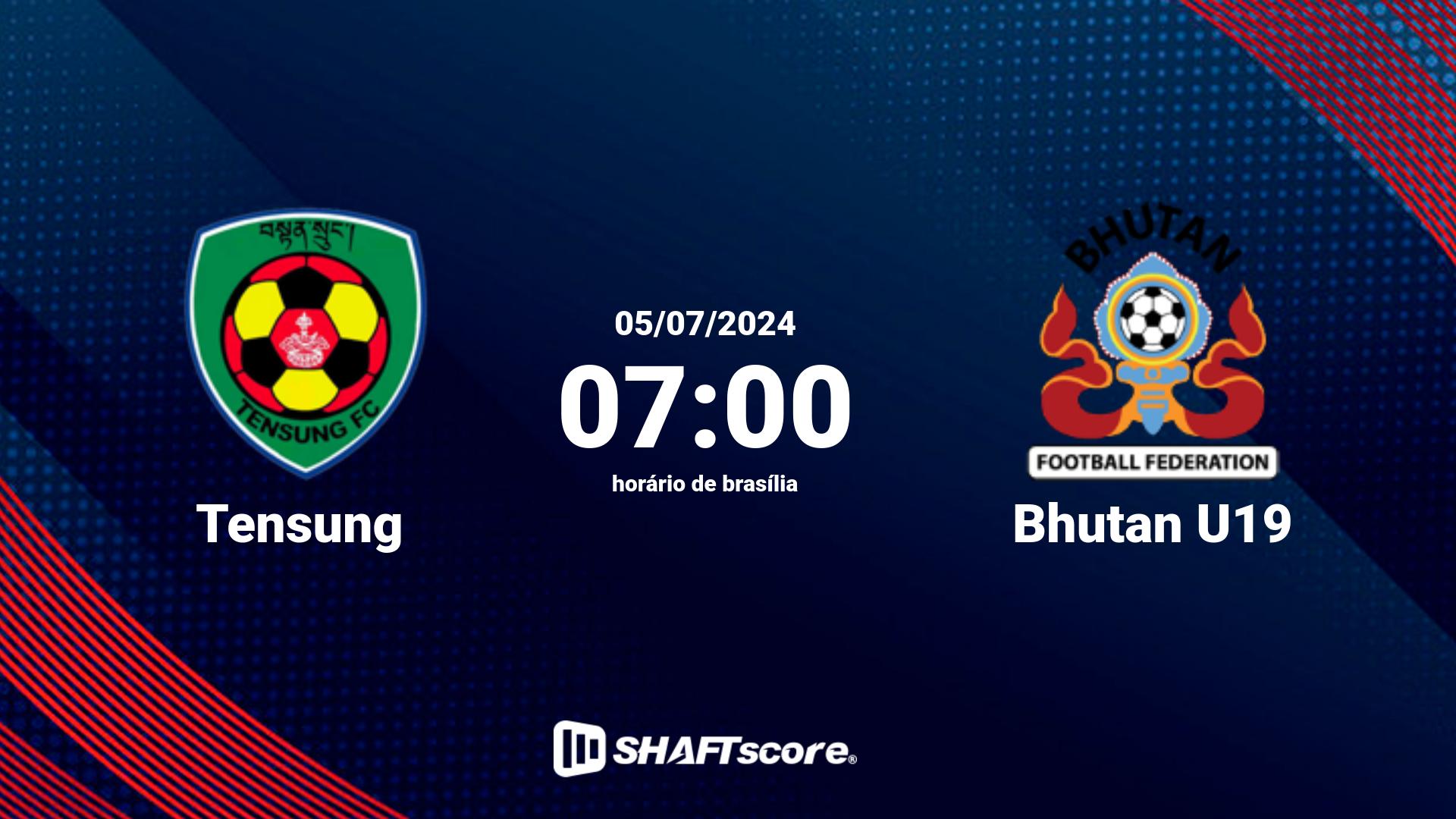 Estatísticas do jogo Tensung vs Bhutan U19 05.07 07:00
