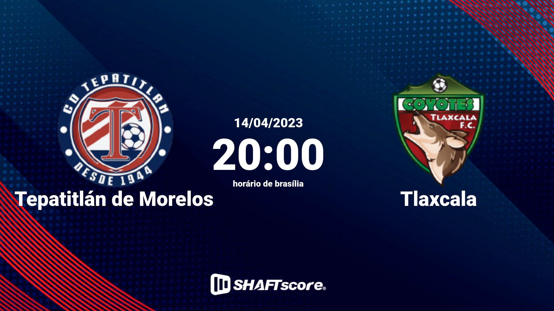 Estatísticas do jogo Tepatitlán de Morelos vs Tlaxcala 14.04 20:00