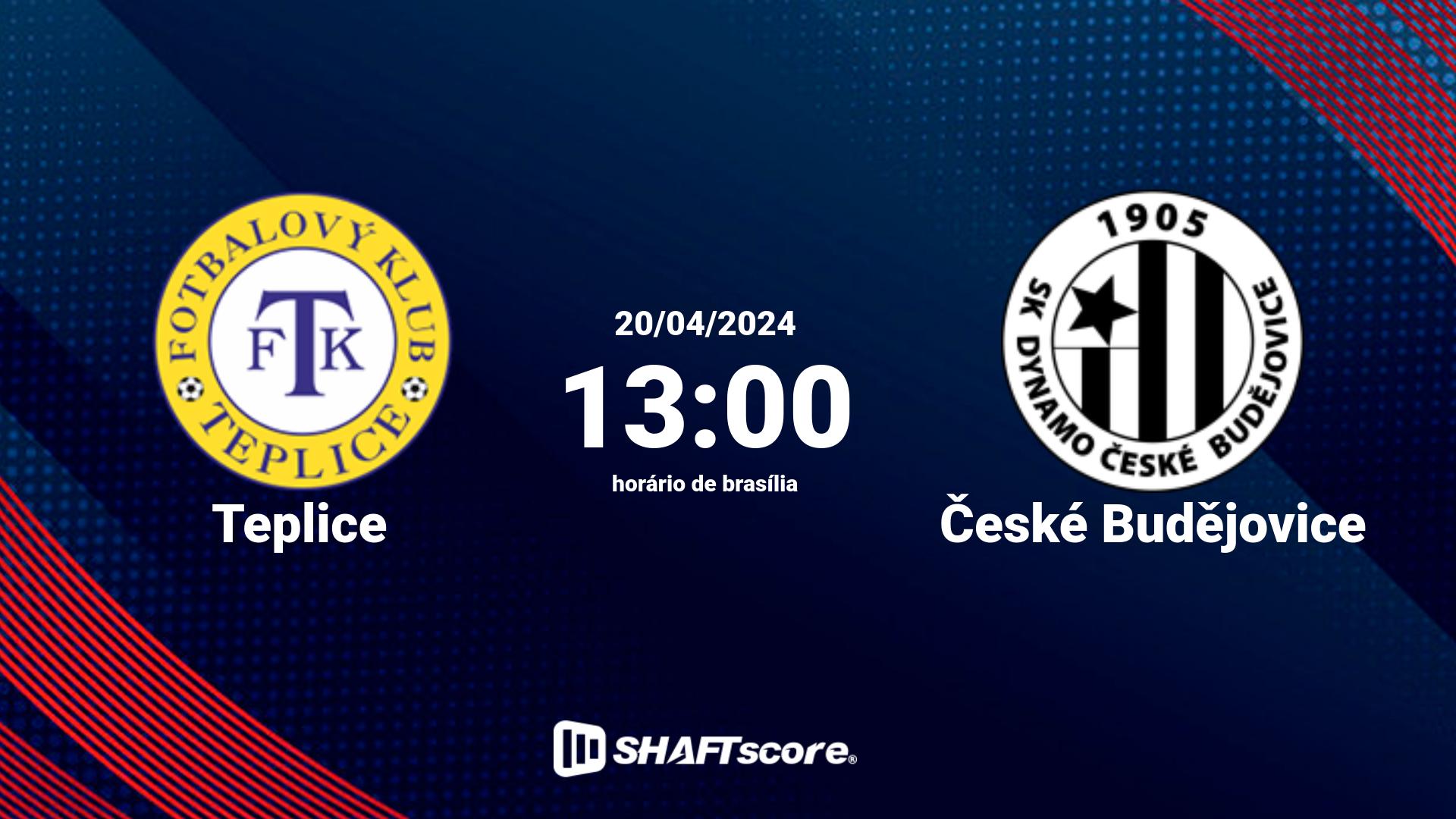 Estatísticas do jogo Teplice vs České Budějovice 20.04 13:00