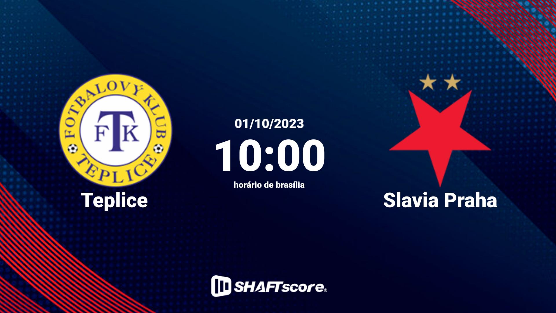 Estatísticas do jogo Teplice vs Slavia Praha 01.10 10:00