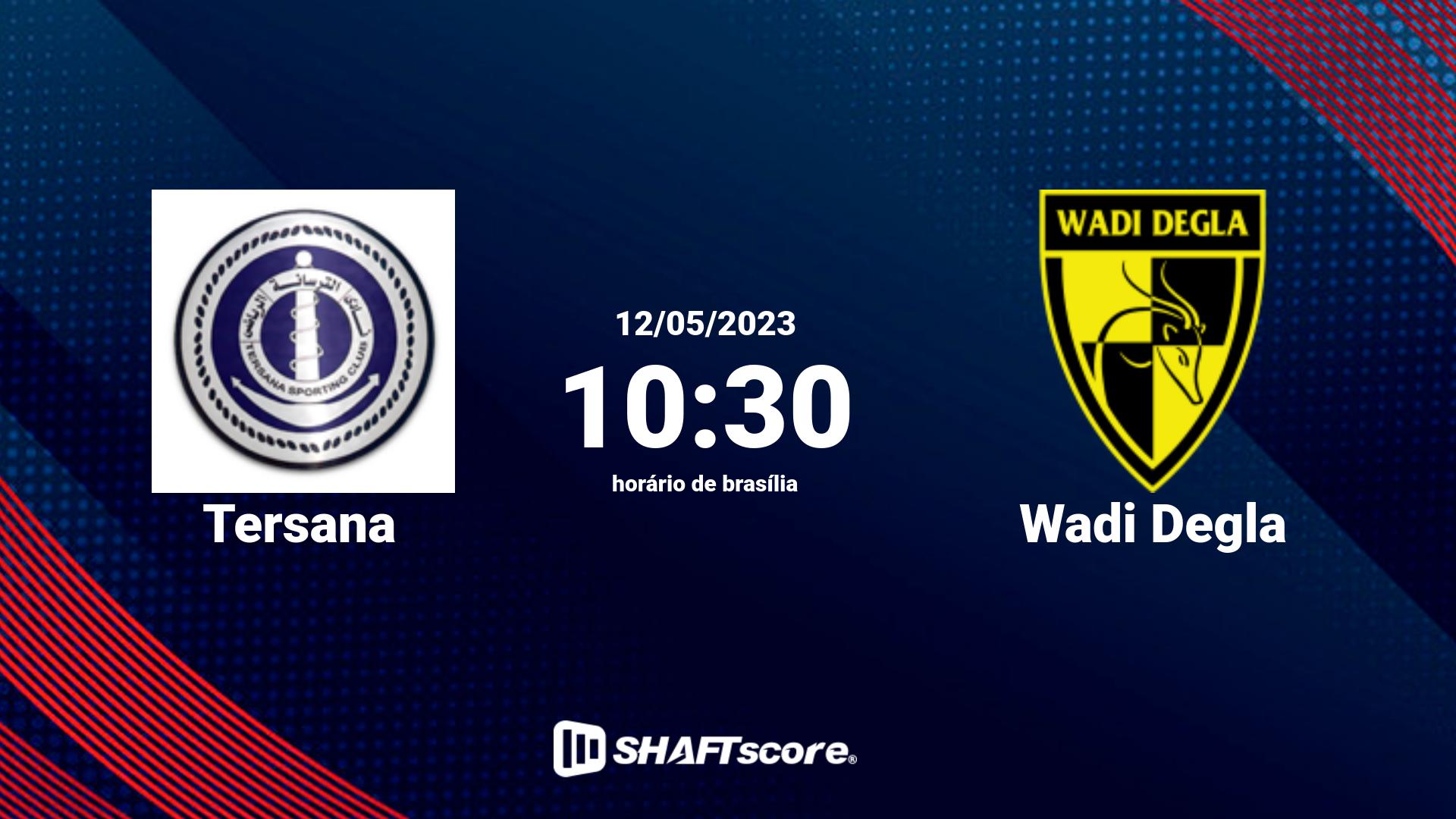 Estatísticas do jogo Tersana vs Wadi Degla 12.05 10:30