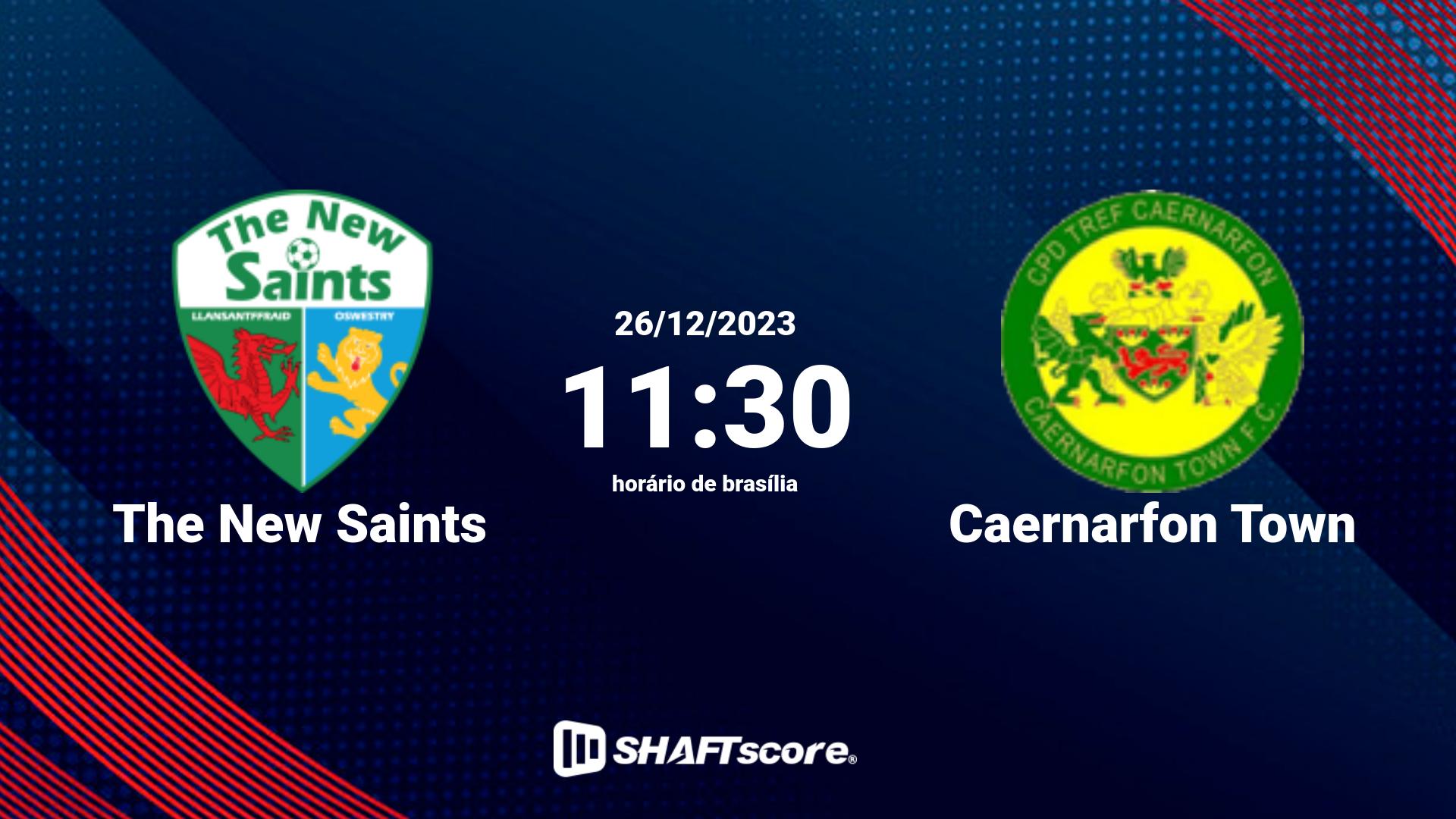 Estatísticas do jogo The New Saints vs Caernarfon Town 26.12 11:30