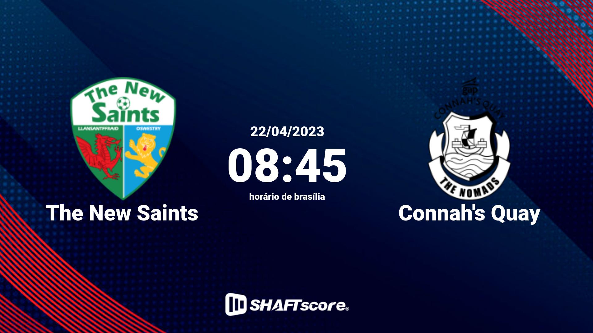 Estatísticas do jogo The New Saints vs Connah's Quay 22.04 08:45