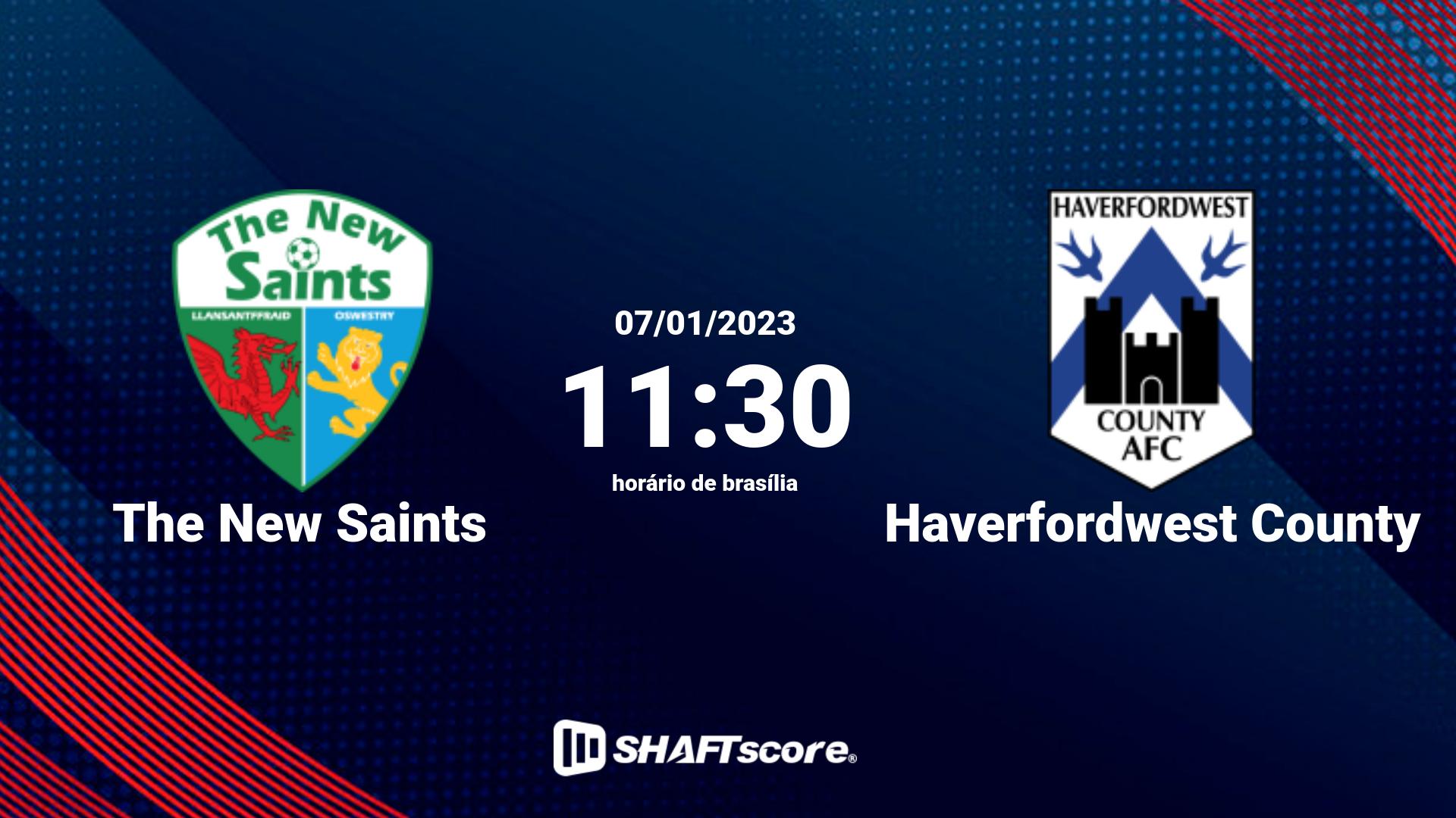 Estatísticas do jogo The New Saints vs Haverfordwest County 07.01 11:30