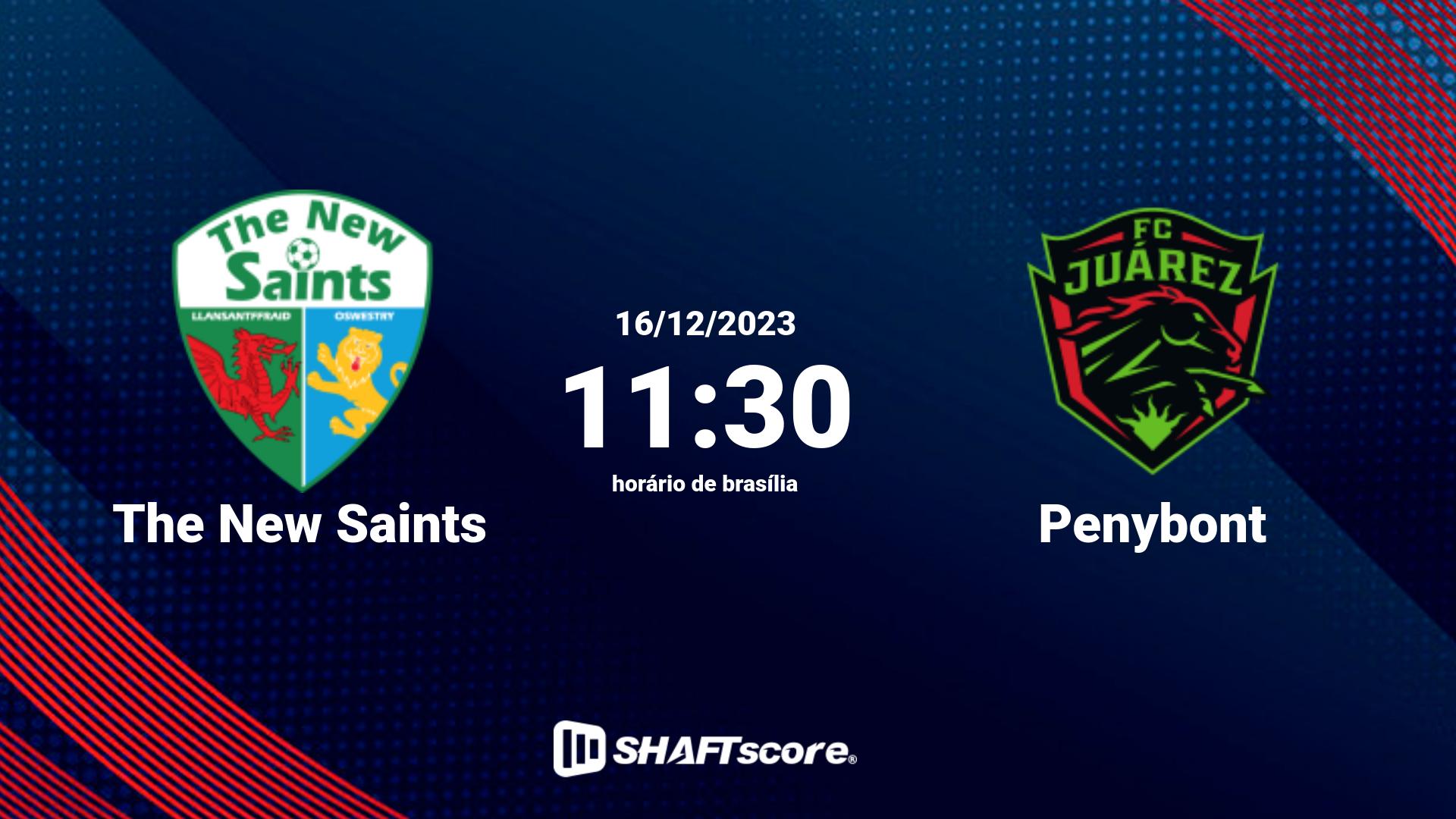 Estatísticas do jogo The New Saints vs Penybont 16.12 11:30