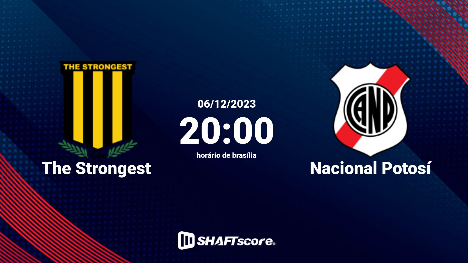 Estatísticas do jogo The Strongest vs Nacional Potosí 06.12 20:00