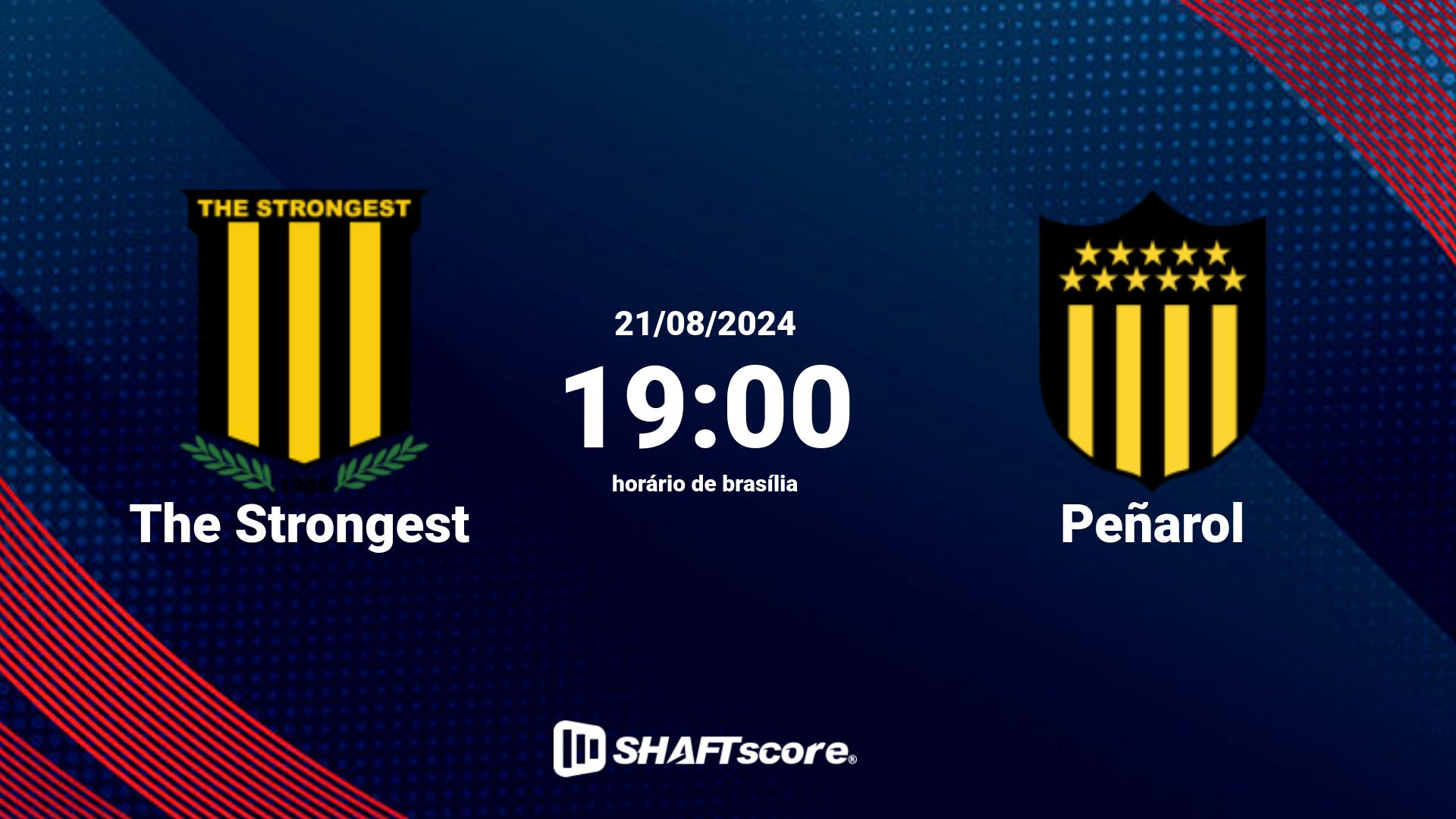 Estatísticas do jogo The Strongest vs Peñarol 21.08 19:00