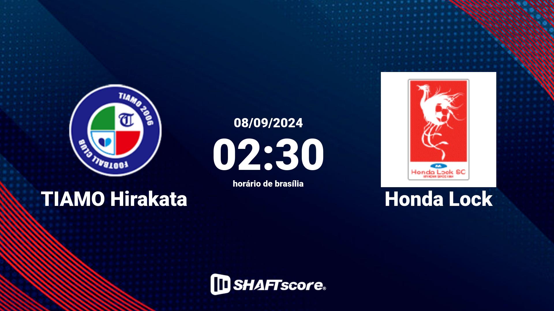Estatísticas do jogo TIAMO Hirakata vs Honda Lock 08.09 02:30