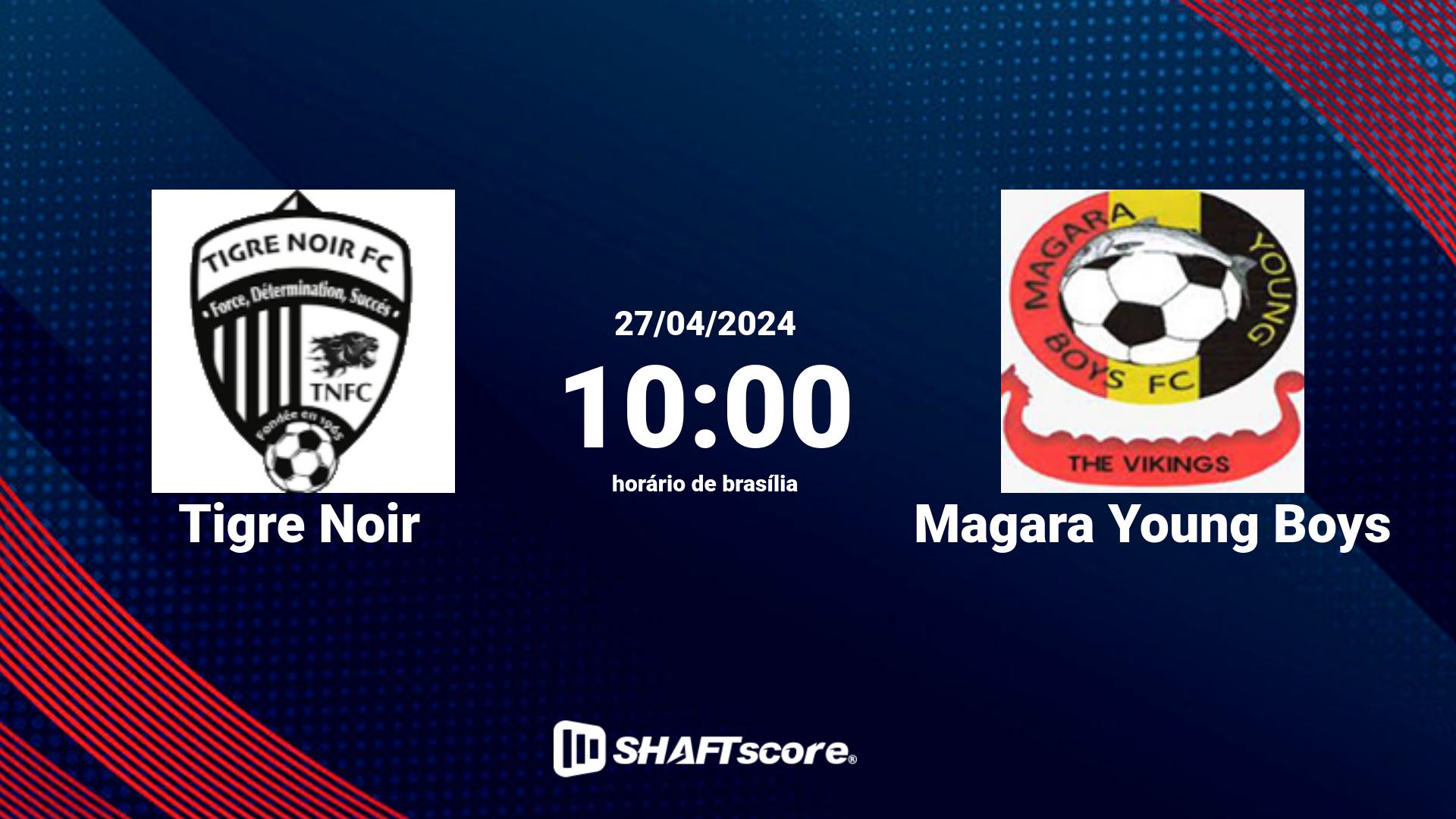 Estatísticas do jogo Tigre Noir vs Magara Young Boys 27.04 10:00