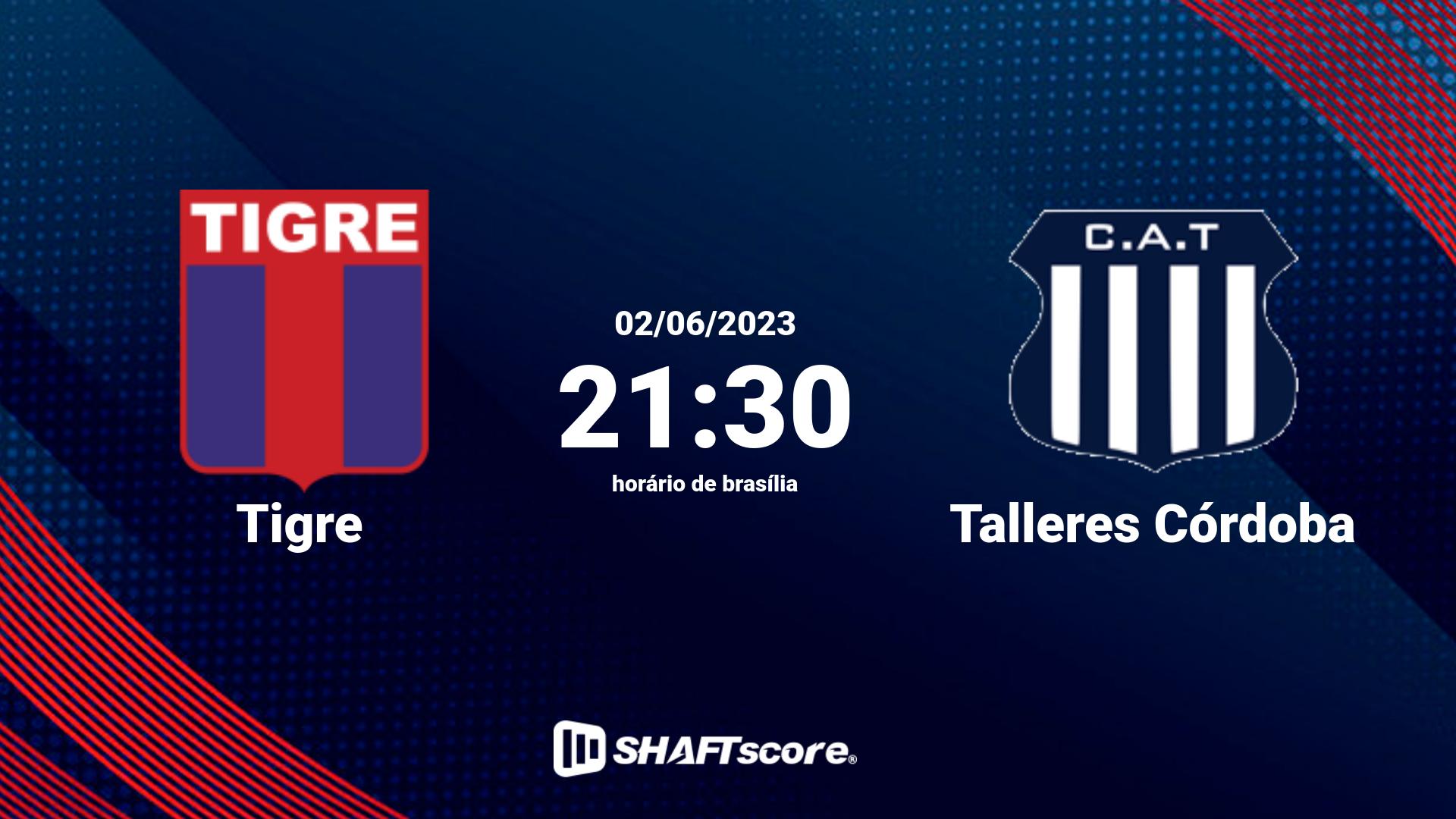 Estatísticas do jogo Tigre vs Talleres Córdoba 02.06 21:30