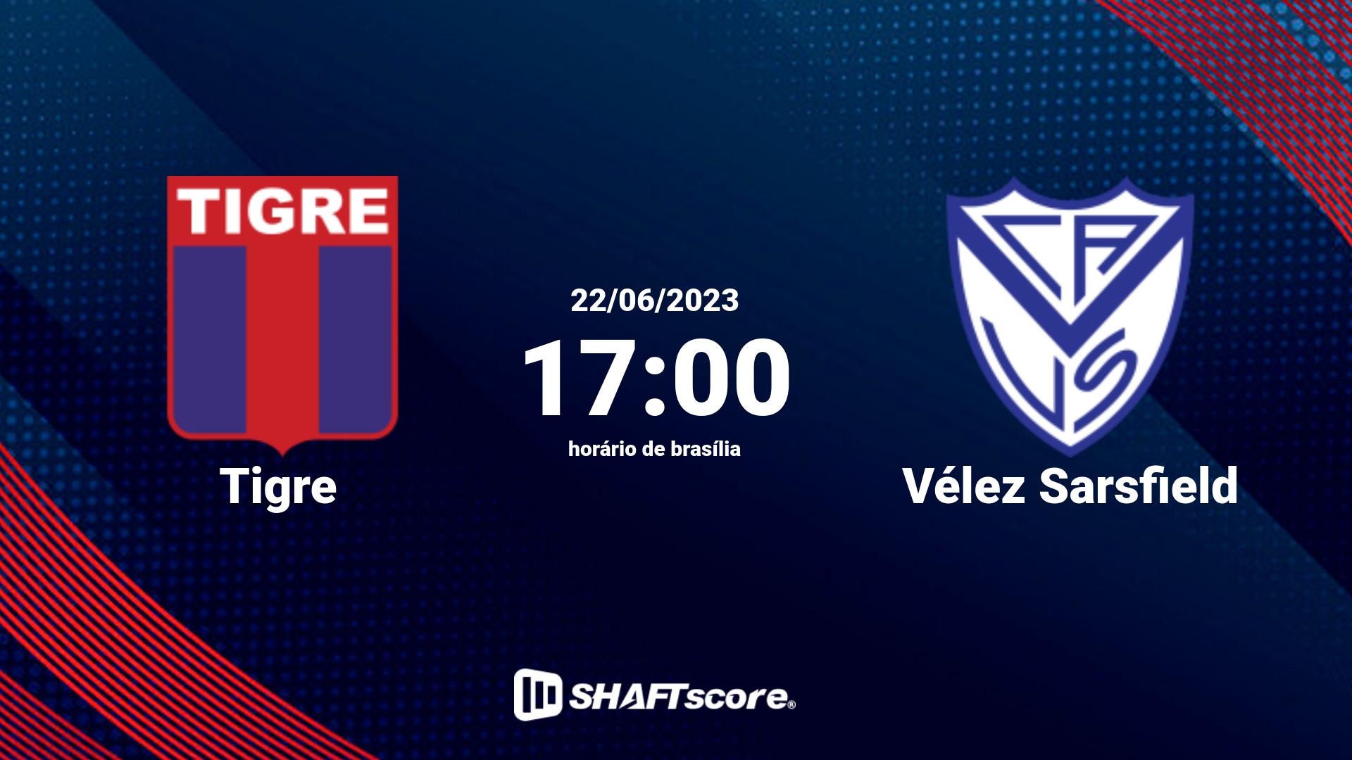 Estatísticas do jogo Tigre vs Vélez Sarsfield 22.06 17:00