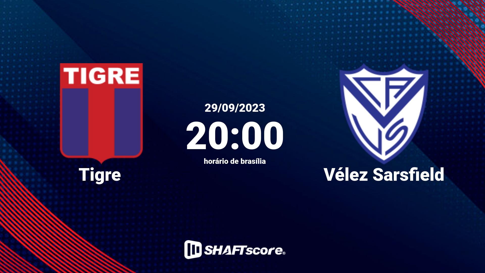 Estatísticas do jogo Tigre vs Vélez Sarsfield 29.09 20:00