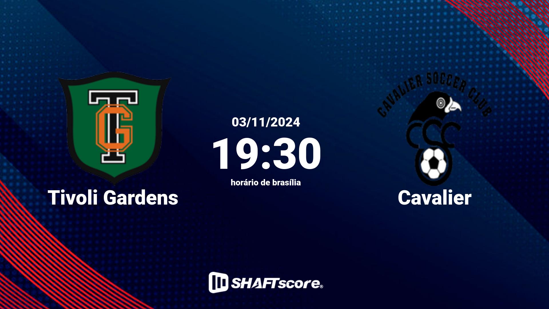 Estatísticas do jogo Tivoli Gardens vs Cavalier 03.11 19:30