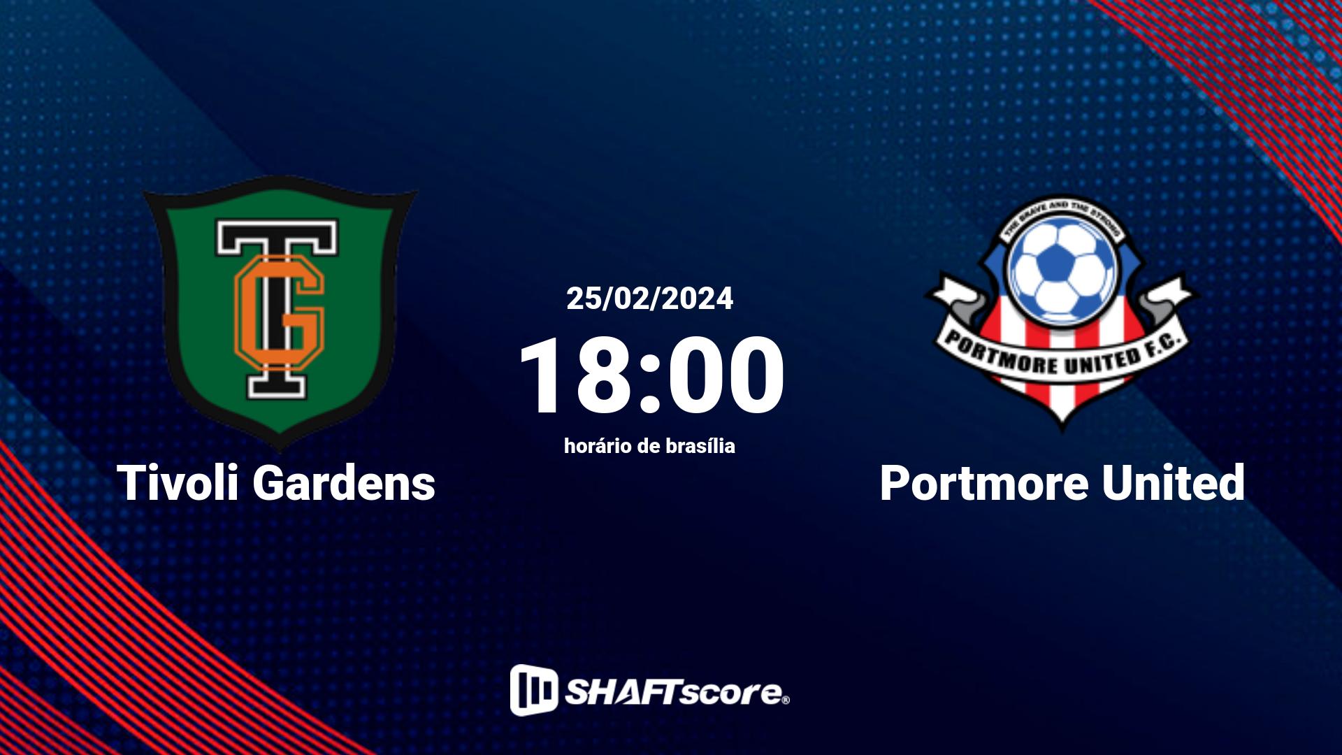 Estatísticas do jogo Tivoli Gardens vs Portmore United 25.02 18:00