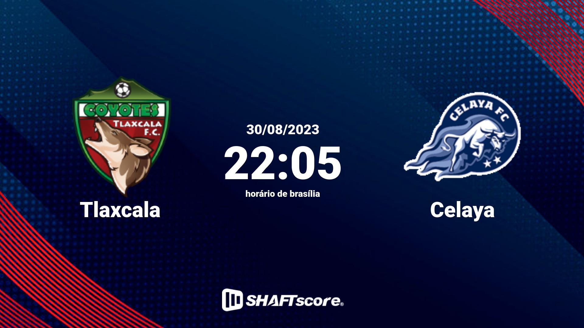 Estatísticas do jogo Tlaxcala vs Celaya 30.08 22:05