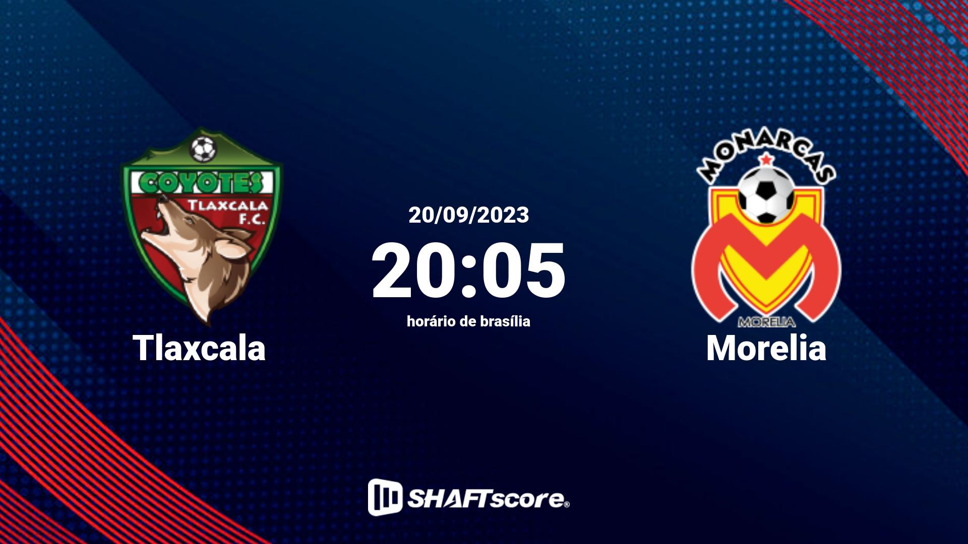 Estatísticas do jogo Tlaxcala vs Morelia 20.09 20:05