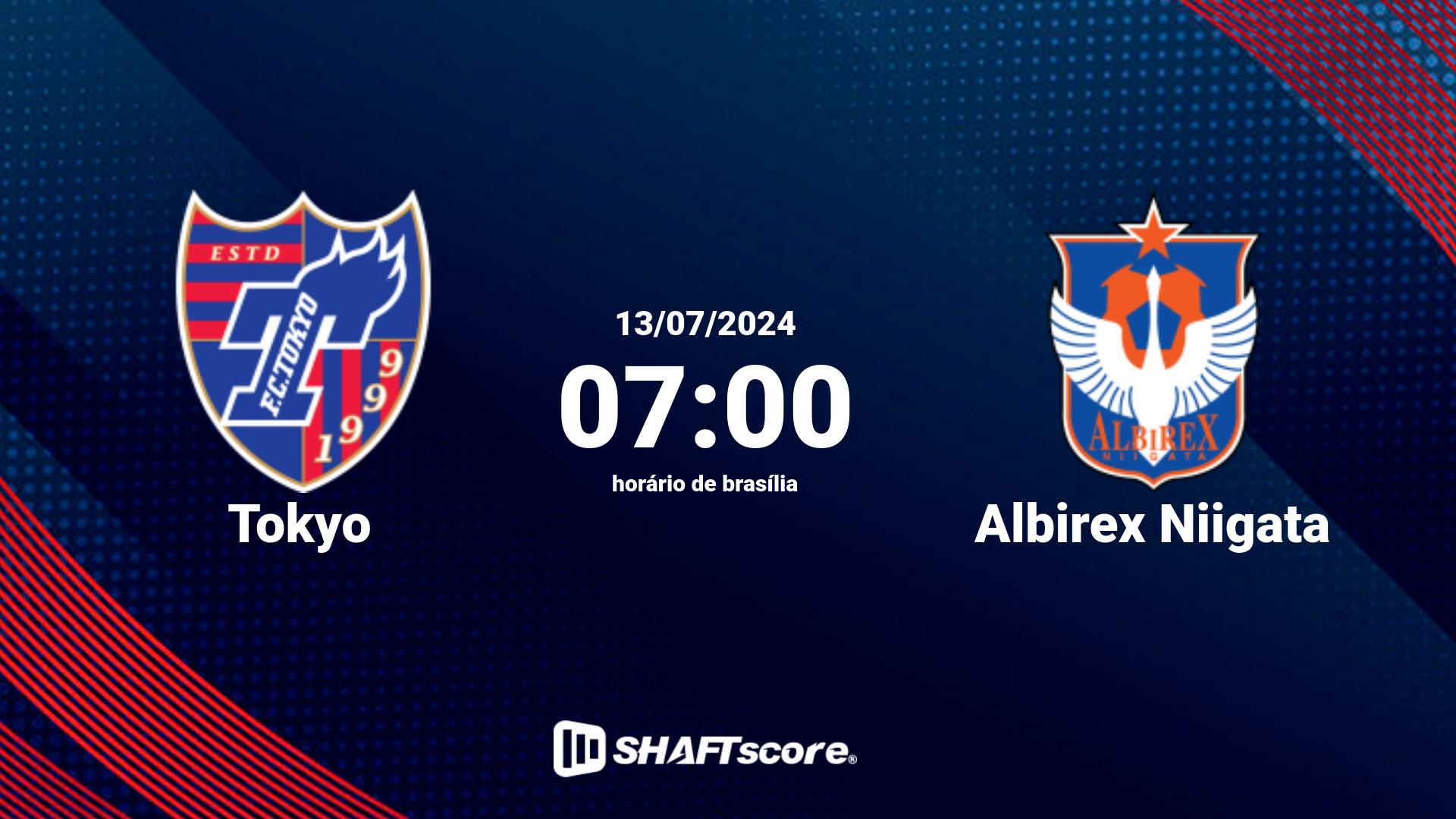 Estatísticas do jogo Tokyo vs Albirex Niigata 13.07 07:00