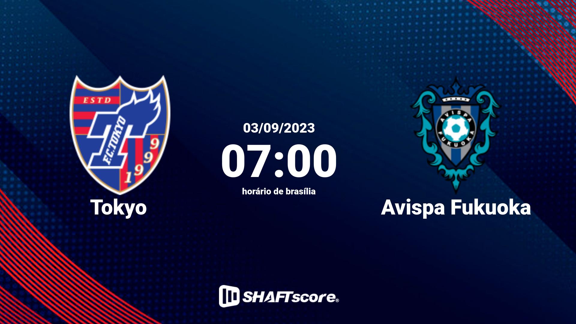 Estatísticas do jogo Tokyo vs Avispa Fukuoka 03.09 07:00